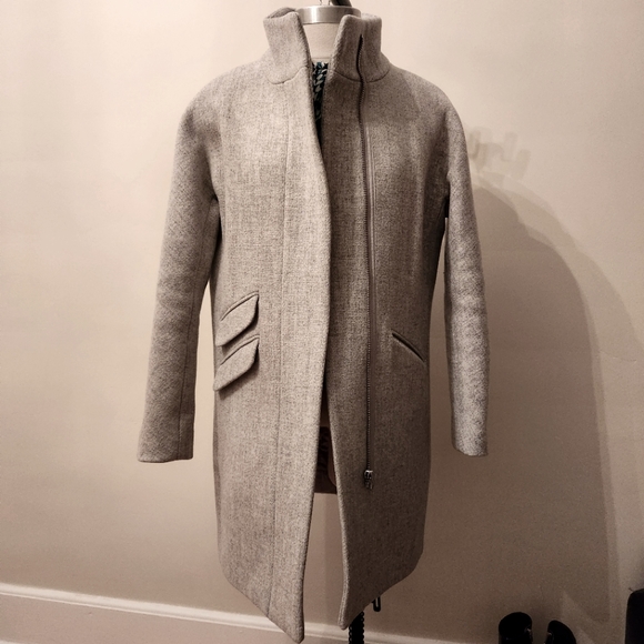 J. Crew Cocoon coat in Italian stadium-cloth wool blend Gray Size 4 - Picture 4 of 6